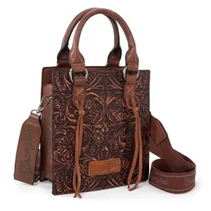 Wrangler Western Mini Top handle Embossed Carvings Shoulder Bag