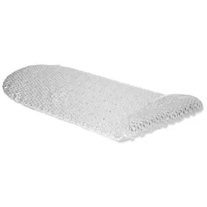 Kittrich BMAT-C4J02-04 15 x 34.5 Bubble Bath Mat - Clear