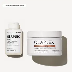 OLAPLEX Strength + Hydrate Duo - Reverse Damage & Hydrate with Repair Treatment & Rich Mask OLAPLEX Strength + Hydrate Duo - Reverse Damage & Hydrate with Repair Treatment & Rich Mask