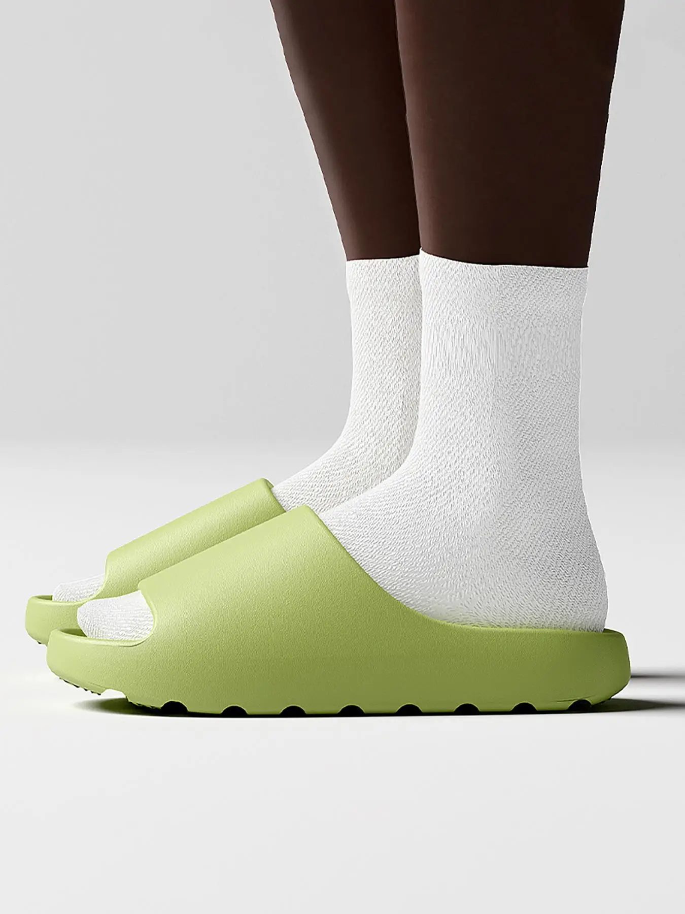 Men's Casual Plain Color Slides, Lightweight Comfortable Home Slippers, Soft Breathable Non Slip Slippers for Indoor & Outdoor Wear, Home Footwear, Wo