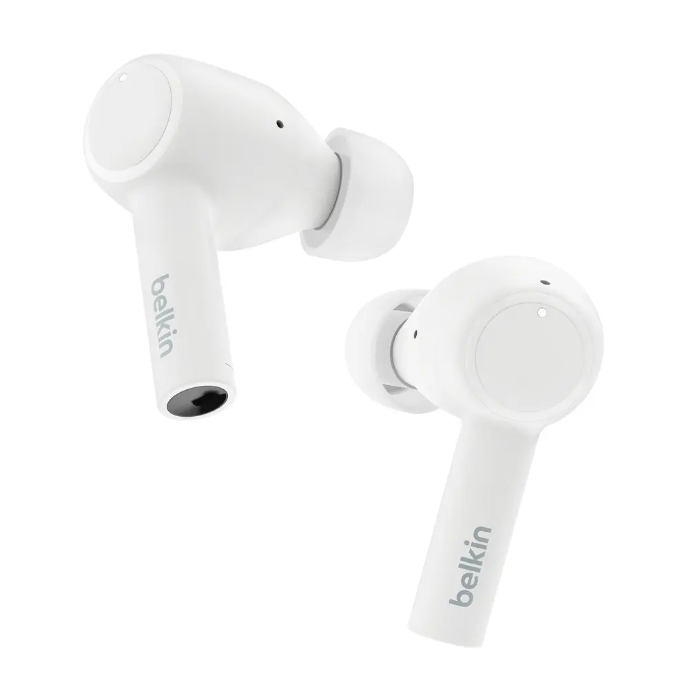 Belkin SoundForm Pulse Noise Cancelling Earbuds - Wireless Headset with Mics, Compatible with Android & Electronic Devices, Audio