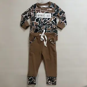 Kids Boy Winter MAMAS Boy Clothing Set Camo Hunting Clothes Winter Outfit