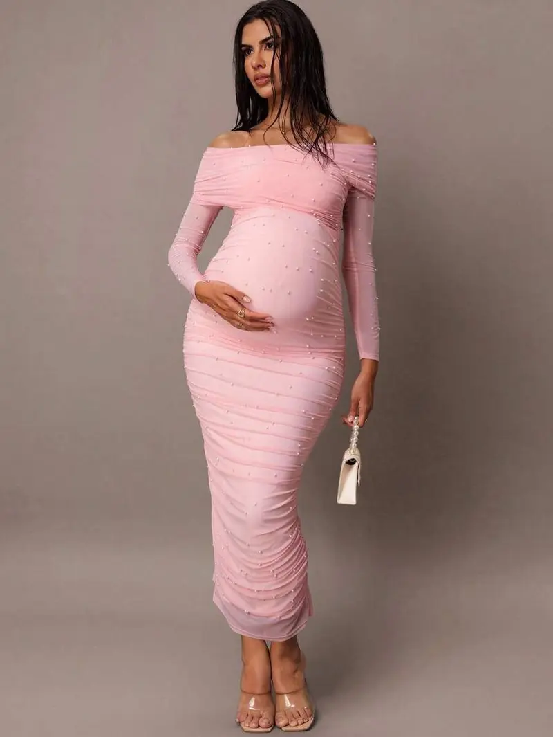 sachin and babi light blue dress Maternity Dresses | Maternity Dresses for All Occasions main image 0