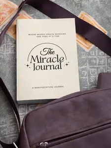The Miracle Journal: Guided Manifestation & Gratitude Diary | Aesthetic White Notebook for 2026 Goal Setting | Viral Personal Growth Book | TikTok Made Me Buy It Journal,Summer vibes,tiktok shop spring glow up,outdoorfun