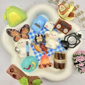 Let's Go Camping - Live Mix - Mixed-Size Resin Cabochons for DIY Crafts, Phone Cases & Resin Art