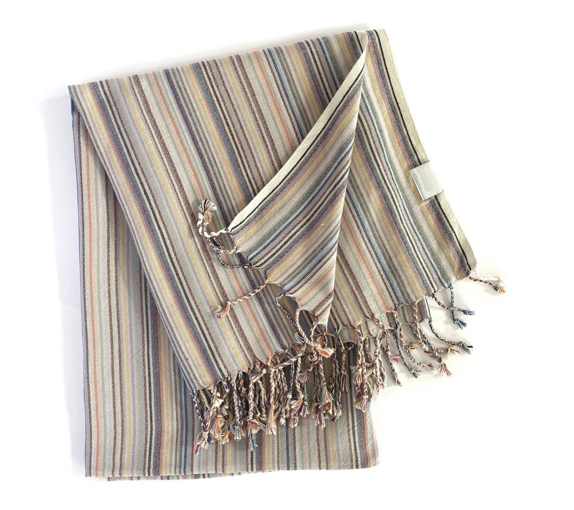 HomeRoots Multi Color Turkish Beach Blanket