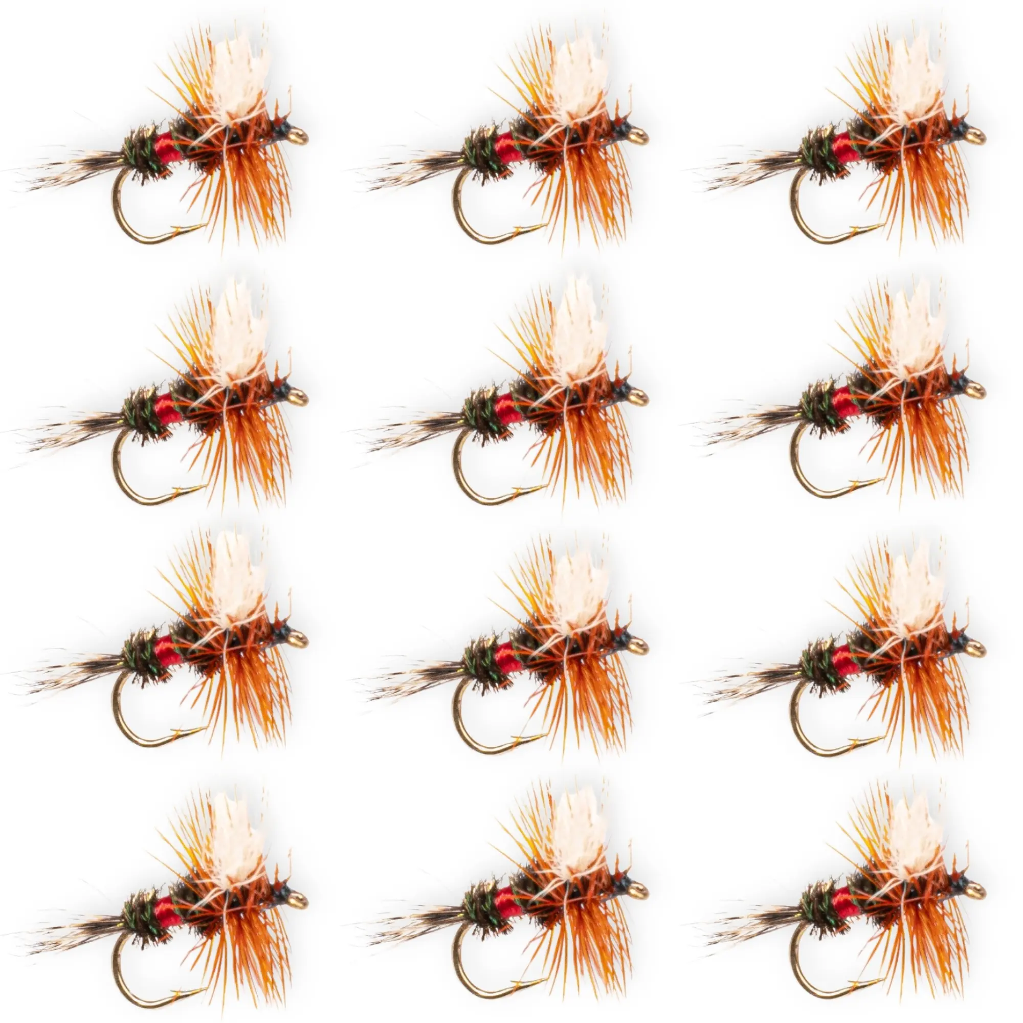 Floating Feather Supply Royal Wulff Dry Fly 12 Pack – Attractor Trout Size 12-16