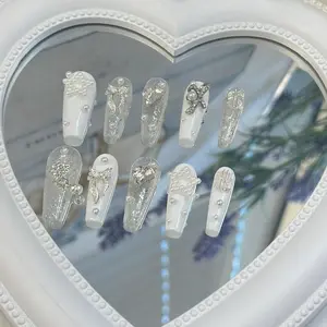 Fairy must enter, white transparent sparkling diamonds - pearl bow pearl diamond jewelry piled up in a light luxury French armor, with a delicate atmosphere