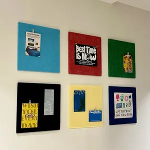 Dopamine Color Felt Board, White Wall Renovation Photo Message Board