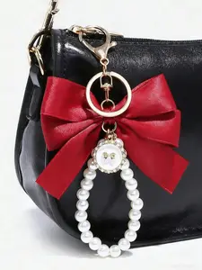 Personalized fashion exquisite versatile bow pendant, simple and casual versatile luxury bag pendant, sweet niche design multi-color optional suitable for daily bag accessories, gift  Key chain small objects, Bag Charm Keychain, Charms For Bags