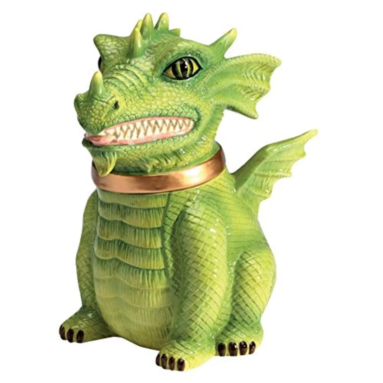 Dragon Cookie Jar Ceramic Cute Kitchen Accessory