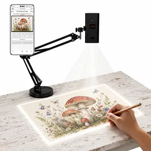 Creative Gift Art Projector for Beginners - Easy Digital Tracing Projector with 360° Adjustable Stand for Drawing Practice, DIY Art and Cookie Decor