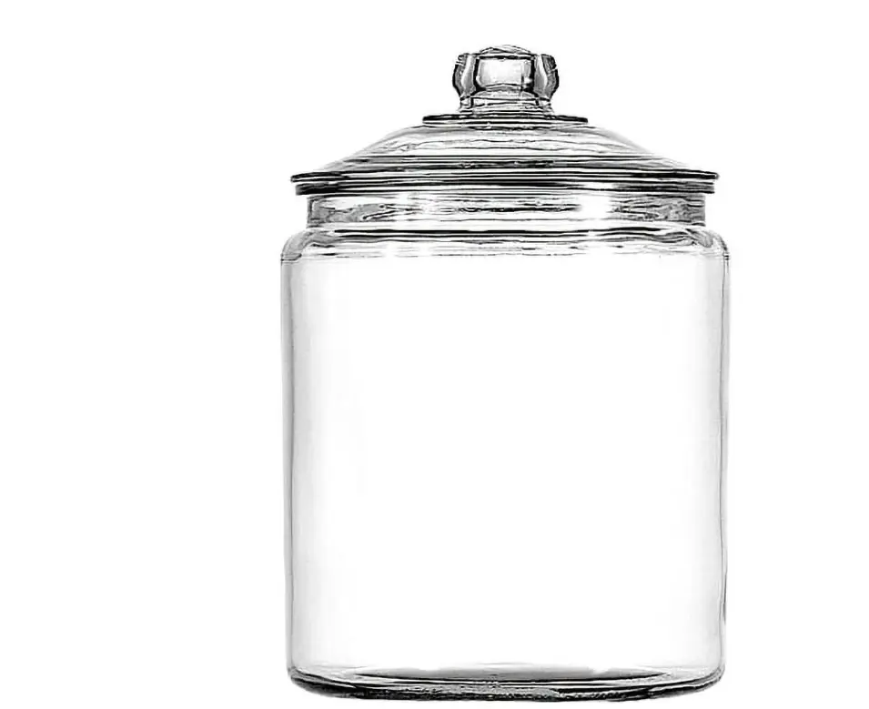 Hill Glass Jar with Lid, 2 Gallons Storage Container
