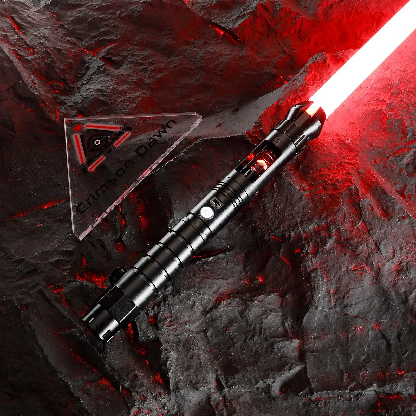 Crimson Dawn Atlas Lightsaber – Custom Metal Hilt Dueling Saber