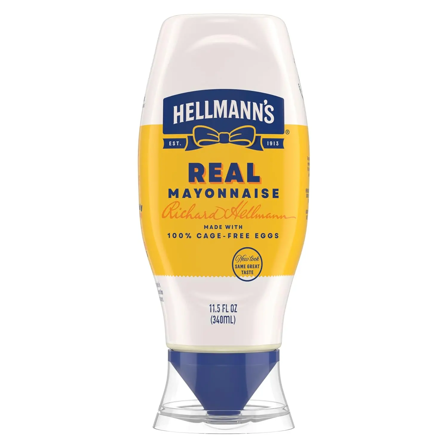Hellmann's Real Mayonnaise Real Mayo Squeeze Bottle For a Creamy Sandwich Spread or Condiment Gluten Free, Made With 100% Cage-Free Eggs 11.5 oz