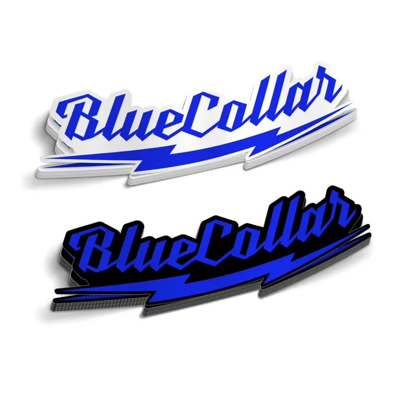 Blue Collar Milwaukee Vinyl Sticker - Hard Hat Stickers, Funny Sarcastic Stickers, Cooler, Toolbox, Meme Stickers, Smooth Matte