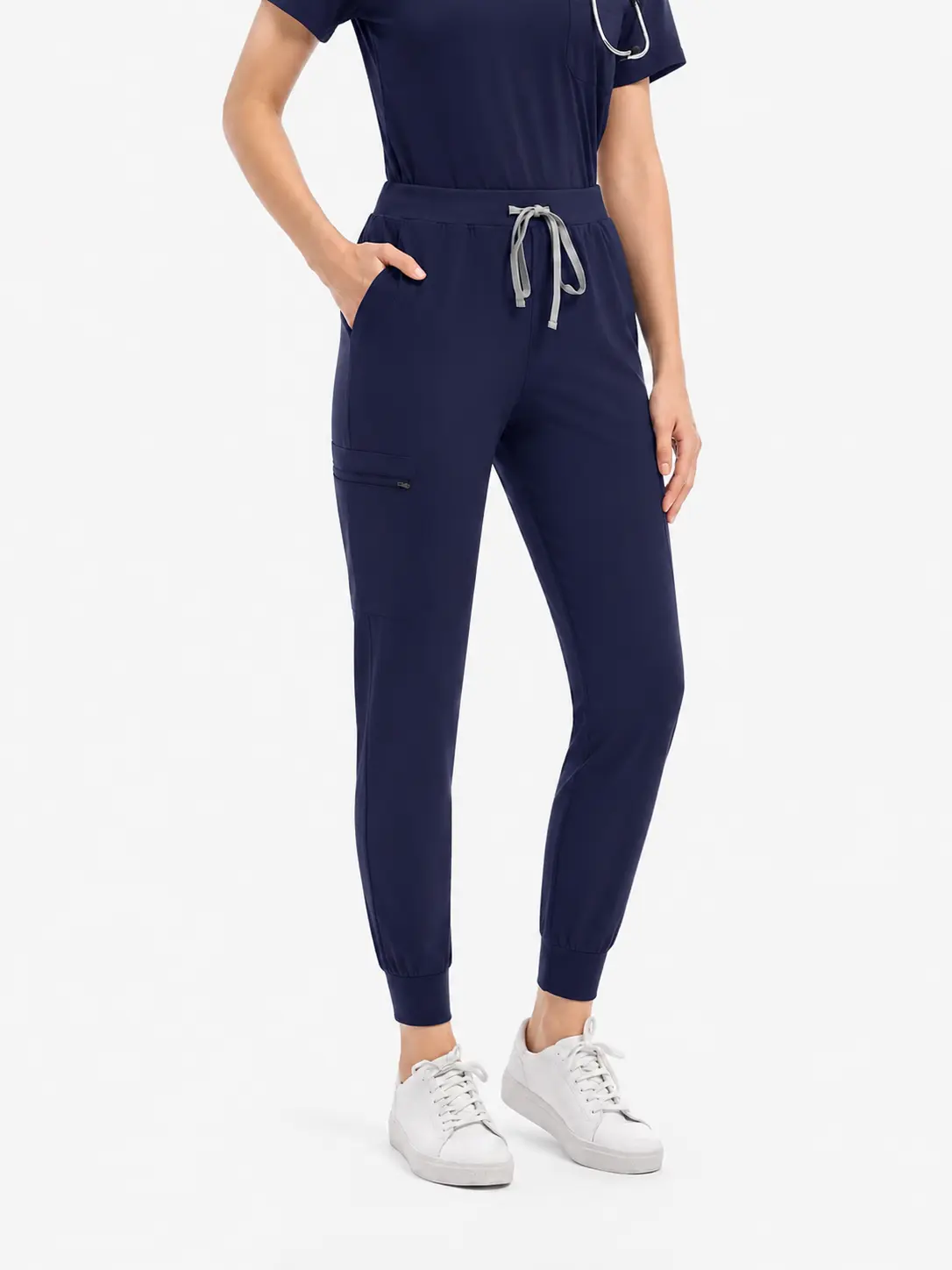 Eadflie Trendy Nurse Joggers – Ultra Soft Stretch Scrub Pants with Yoga Waistband & 3 Pockets