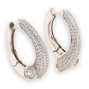 Radiance by Absolute™ 5.70ctw Round Stone Bypass Earrings