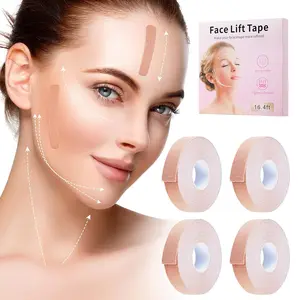 Premium Face for Wrinkles - 4 Rolls of Skin Tone Face Lifting Strap Lip, Neck Tape, Mouth, Forehead Tape, Harmless to Skin Cosmetic Skincare Comfort Facial
