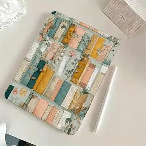 Floral Pattern Acrylic Trifold Flip Stand with Pen Slot, Anti-Fall for iPad Case, Foldable Non-Slip Adjustable Kickstand, Flexible Mixed Protective Case, for iPad 10th Generation Case, for iPad Case 10th Generation