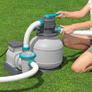 Bestway 2,200 Gallon Sand Filter Pump for Above Ground Outdoor Swimming Pools Bestway 2,200 Gallon Sand Filter Pump for Above Ground Outdoor Swimming Pools