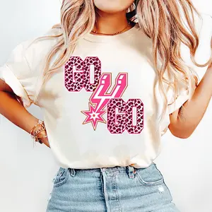 Pink Leopard Spurs Shirt, Go Spurs Go Graphic Tee, Cute Fan Game Day Outfit
