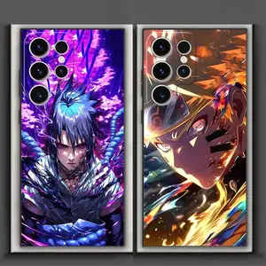 Anime Cool Sasuke Case for Samsung Galaxy S21 FE S24 Plus S25 Edge S23 Ultra S26 For iphone 17 16 15 14 13 12 11 17Air Plus Pro Promax Black Soft Phone Cover