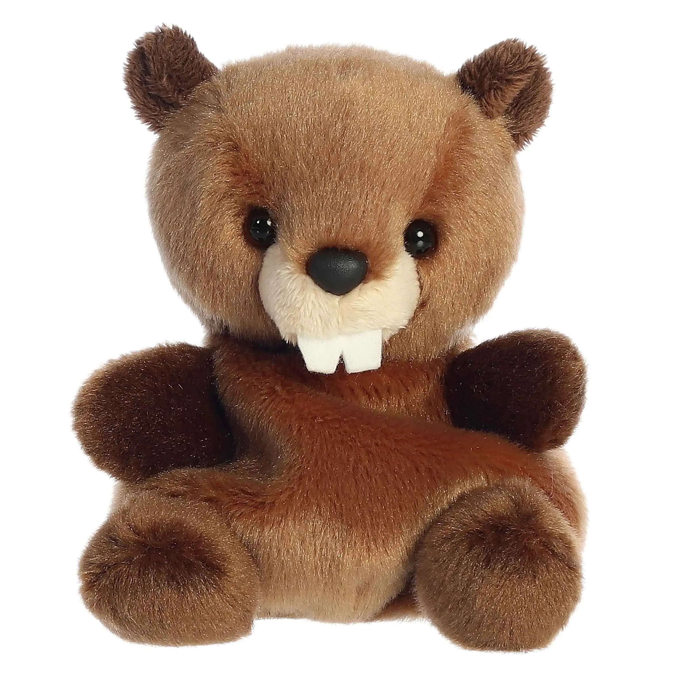 Palm Pals Adorable Chewy Beaver 5 inch Brown Mini Soft Plush Collectable Stuffed Animal Palm Pals Adorable Chewy Beaver 5 inch Brown Mini Soft Plush Collectable Stuffed Animal