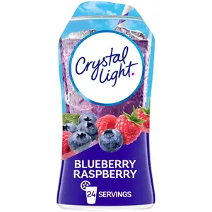 Crystal Light Sugar-Free Zero Calorie Liquid Water Enhancer - Blueberry Raspberry (1.62 fl oz Bottle) Beverage Drink Natural Flavor