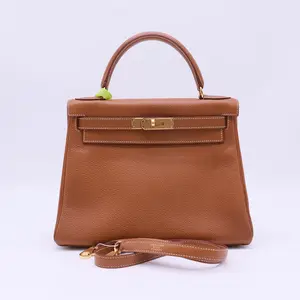 Pre-owned HERMÈS Leather Handbag Hermes Kelly 28 B22648
