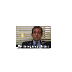 Mo Money Mo Problems Meme Debit Credit Card Sticker