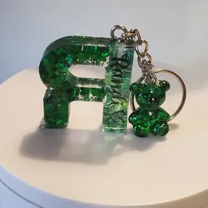UV Resin Letter Keychain