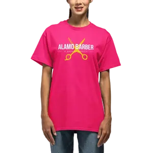 Alamo Barber T-Shirt Pink