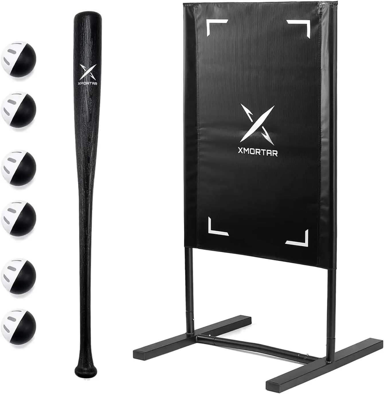 Backyard Showdown Set Plastic Baseball Bat Set with Strike Zone Target