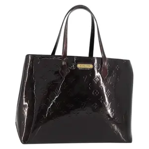 Pre-owned Louis Vuitton FINAL SALE Tote Bags Amarante Monogram Vernis Wilshire