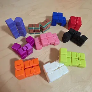 Infinity Cube Desk Fidget | Smooth Folding Desk Toy for Focus