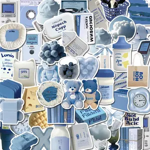 Cartoon Stationery Sticker (50pcs), Funny Stickers, Self Adhesive Decor Paper, Decor Sticker for Gift Greeting Card Water Bottle Laptop Phone