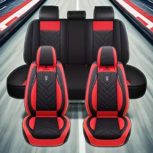 Premium PU Leather Universal Car Seat Covers, Full-Range Dust Protection Pad, Durable Interior Accessories, Fits 99.9% of Vehicles