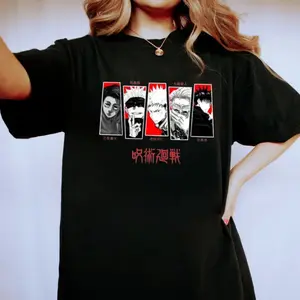 Jujutsu Kaisen Characters Sweatshirt, Gift For Fans Hoodie, Anime T Shirt, Gift For Jjk Manga Lover, Unisex Sweater Pullover Tee