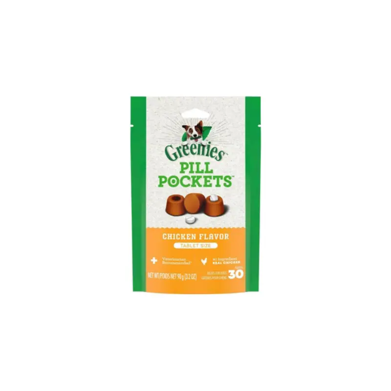 Greenies Pill Pockets Chicken Flavor Treats for Dogs, Tablet Size