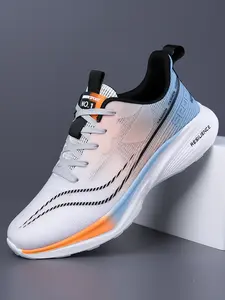 Men's Ice Silk Transparent Gradient Running Shoes: Lightweight Rebound Thick Sole, Professional Running/Training Sneakers, Sports Shoe, Running Athletic Shoes, Running Trainer