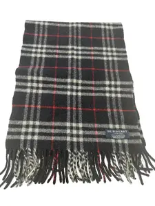 Pre-owned Burberry Nova Check 100 Percent Lambswool Scarf Perfect for Daily Use