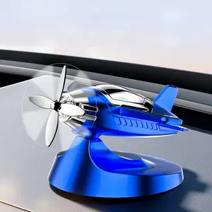 Solar-Powered Airplane Rotating Propeller Car Ornament, Auto Decoration for Cars & Trucks, Car Interior Ornaments, Enhance Your Vehicle's Interior Style, Truck Interior Accessories, Car Interior Accessory