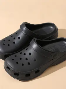 Women's Outdoor Sandals, Non-Slip Thick Sole, Breathable Holes, Summer Men's Slippers, Beach Shoes, Comfortable Footwear, Casual Fashion Slippers