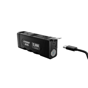 AIMWIN AX5 12,000 Lumen Tactical Flashlight, Compact USB-C Pocket Camping Super Bright Flashligh with Digital Display and Lumentac Charger Adapter, Alternative to Nitecore and Olight, for Outdoor, Camping, Emergencies