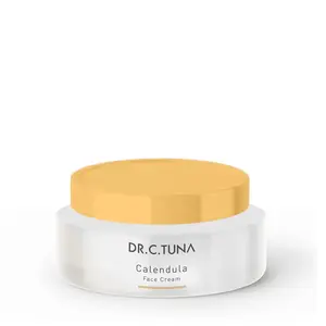 FARMASI DR. C. TUNA Calendula Face Cream, 50ml (1.7oz) Genuine New Hydrating Plant Moisturizer for Sensitive Skin, Soothing, Same Day Ship