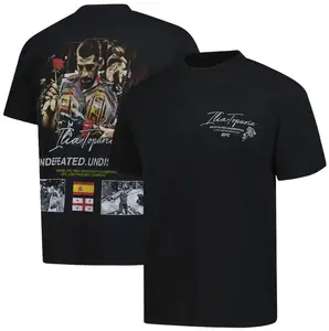 Mens Black Ilia Topuria Tea And Roses Shirt, Fighter Tee, Champion T-Shirt, Ilia Topuria Fan Gift, Streetwear Top, Fashion Cotton, Full Colors, Full Sizes, For Men, For Women