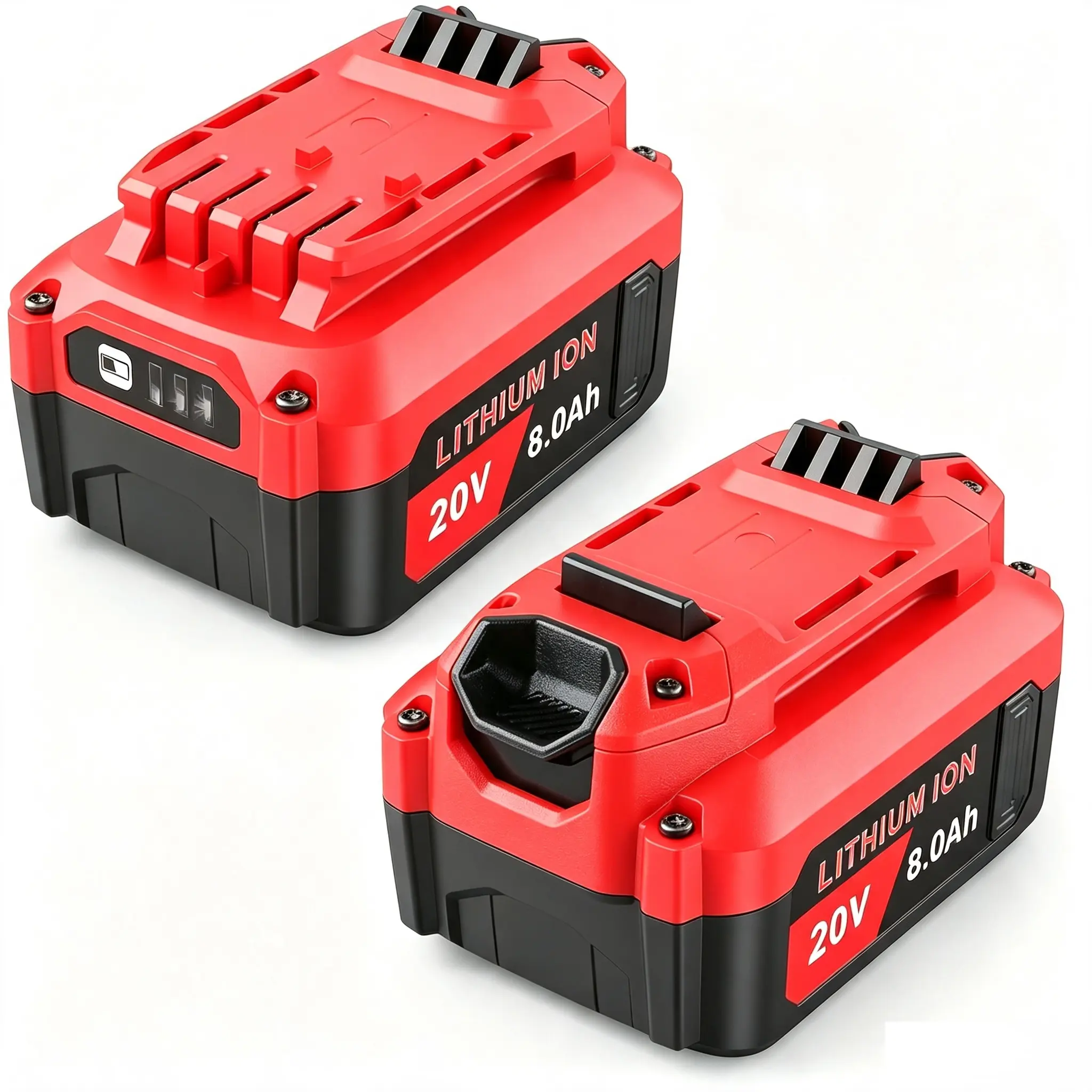 20V 8000mAh Lithium Ion Replacement Battery for Craftsman V20 CMCB204 Cordless Power Tools - Stable Power Output, Wide Compatibility Home Improvement Charge Controller Accessory, Batteries