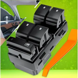 Power Master Door Master Control Switch Replacement for 2007-2013 Chevy Silverado 1500 2500HD 3500HD GMC Sierra Yukon 2009-2016 Traverse Window Button