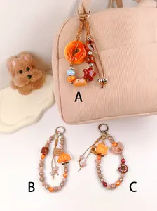 Cute Melange Color Bread Keychain, Cornet Bag Charm, Bag Pendant, Cookie Pack Decoration, Casual Style, All Seasons, Perfect Gift